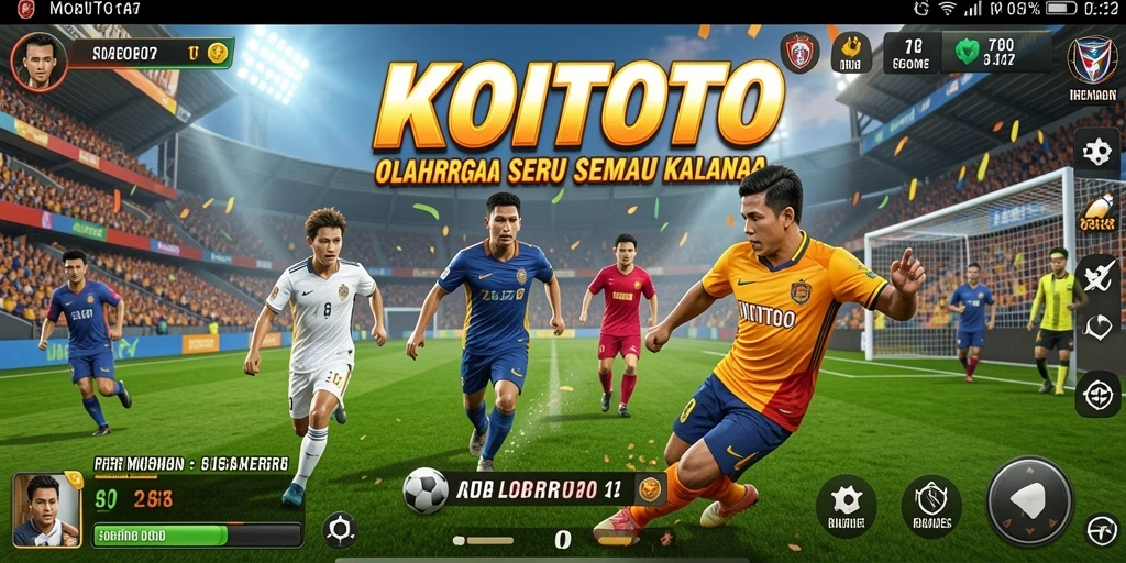 Tangkapan layar KOITOTO menampilkan aksi seru dalam pertandingan olahraga.