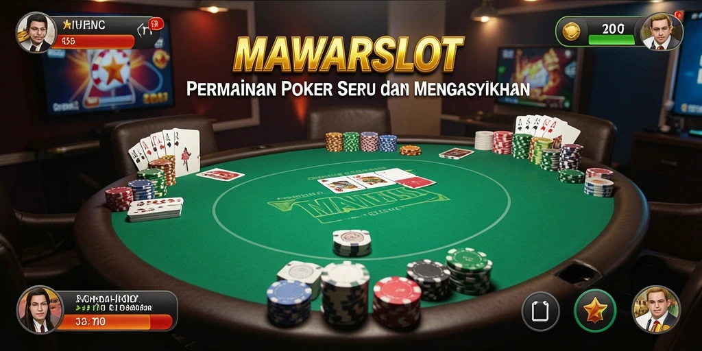 Tampilan gameplay Poker yang seru di MAWARSLOT.