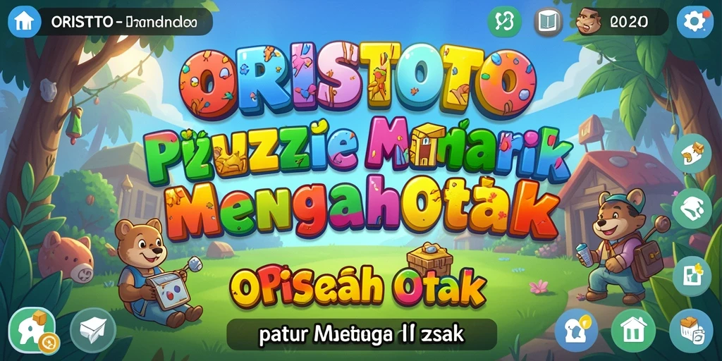 Tampilan gameplay menarik dari ORISTOTO yang menantang pikirannya.